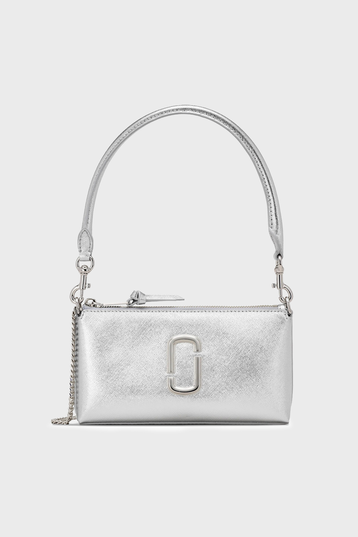 Marc Jacobs The Pochette Deri Logolu Zincir Askılı Kadın Çanta 2R5SMN009S01 040 GRİ