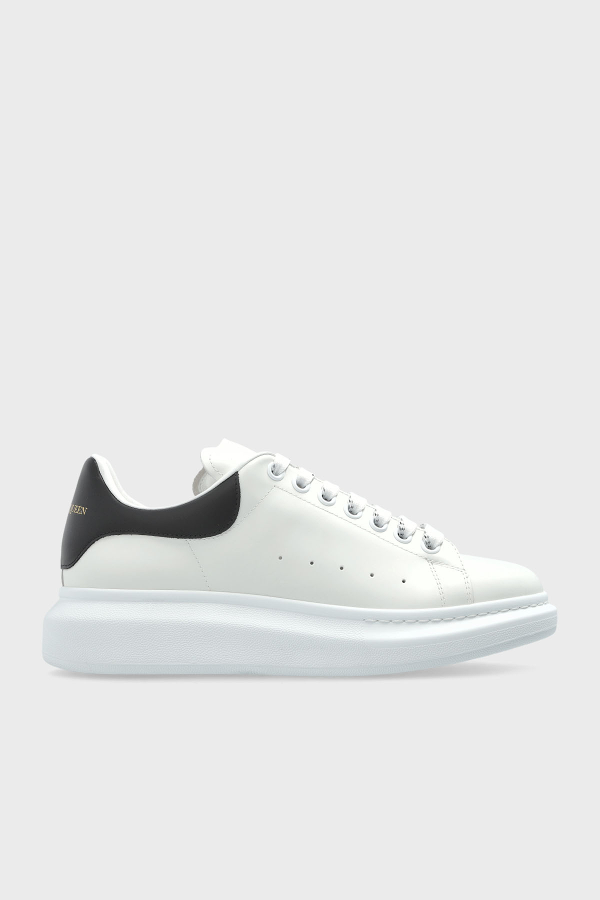 McQueen Logolu Hakiki Deri Kalın Taban Sneaker Erkek Ayakkabı 553680WIAIG 9061 BEYAZ