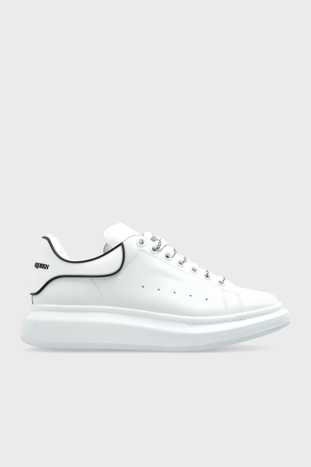 McQueen Logolu Hakiki Deri Kalın Taban Sneaker Erkek Ayakkabı 625156WIAII 9074 BEYAZ