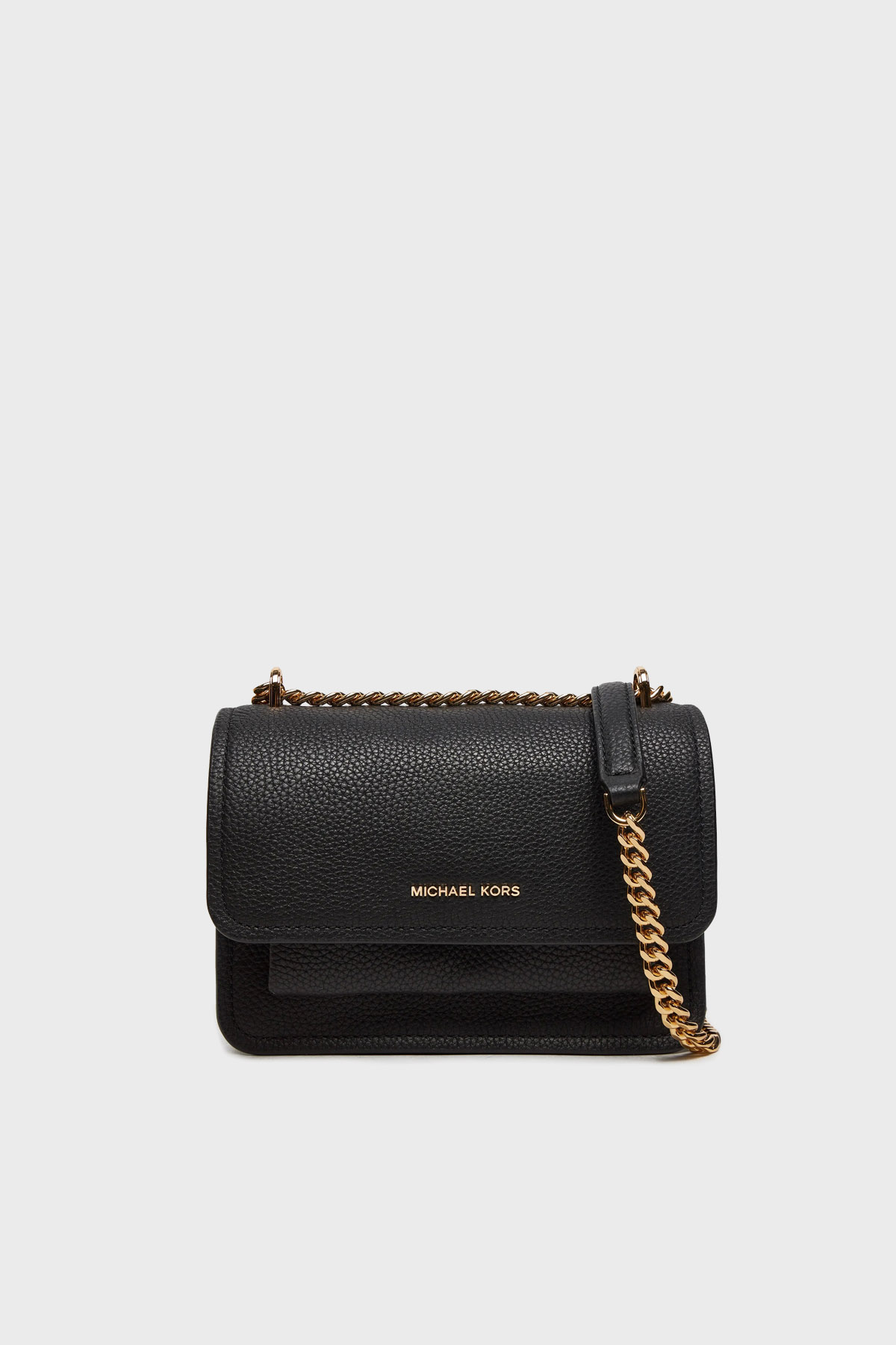 Michael Kors Deri Logolu Ayarlanabilir Zincir Askılı  32T4GC7C1T001 Kadın Çanta 32T4GC7C1T 001 SİYAH