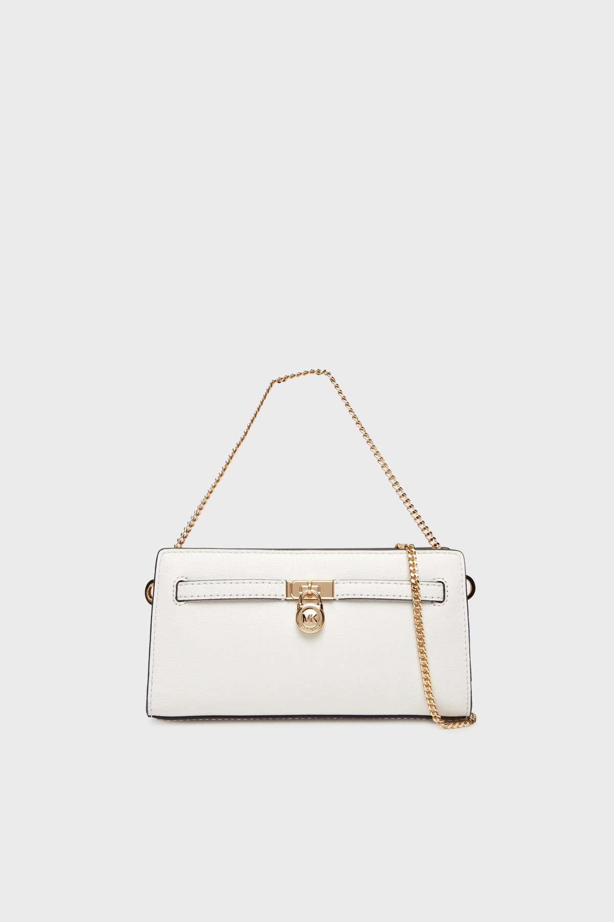 Michael Kors Deri Logolu Çıkarılabilir Zincir Askılı Small  32F5GNXC0L085 Kadın Çanta 32F5GNXC0L 085 BEYAZ