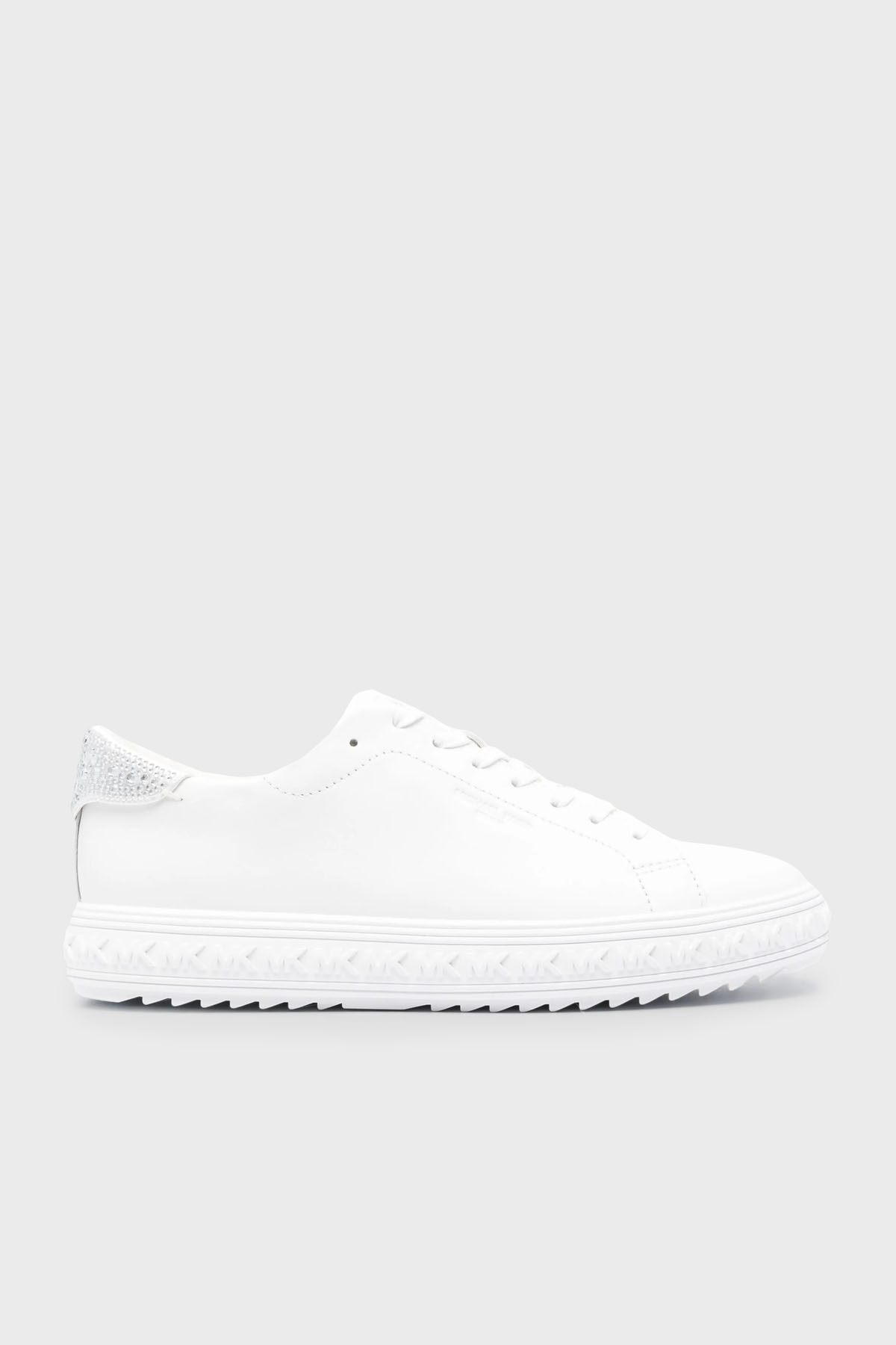 Michael Kors Deri Sneaker  43H3GVFS2L Kadın Ayakkabı 43H3GVFS2L 085 BEYAZ
