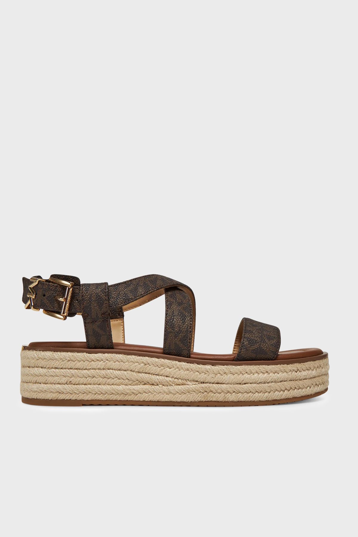 Michael Kors İmza Logolu Kadın Sandalet 40S5LYFS1B 200 KAHVE