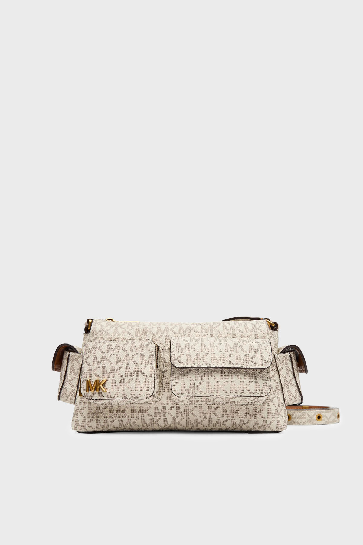 Michael Kors Logolu Ayarlanabilir Askılı  32S5AM3C5B149 Kadın Çanta 32S5AM3C5B 149 EKRU
