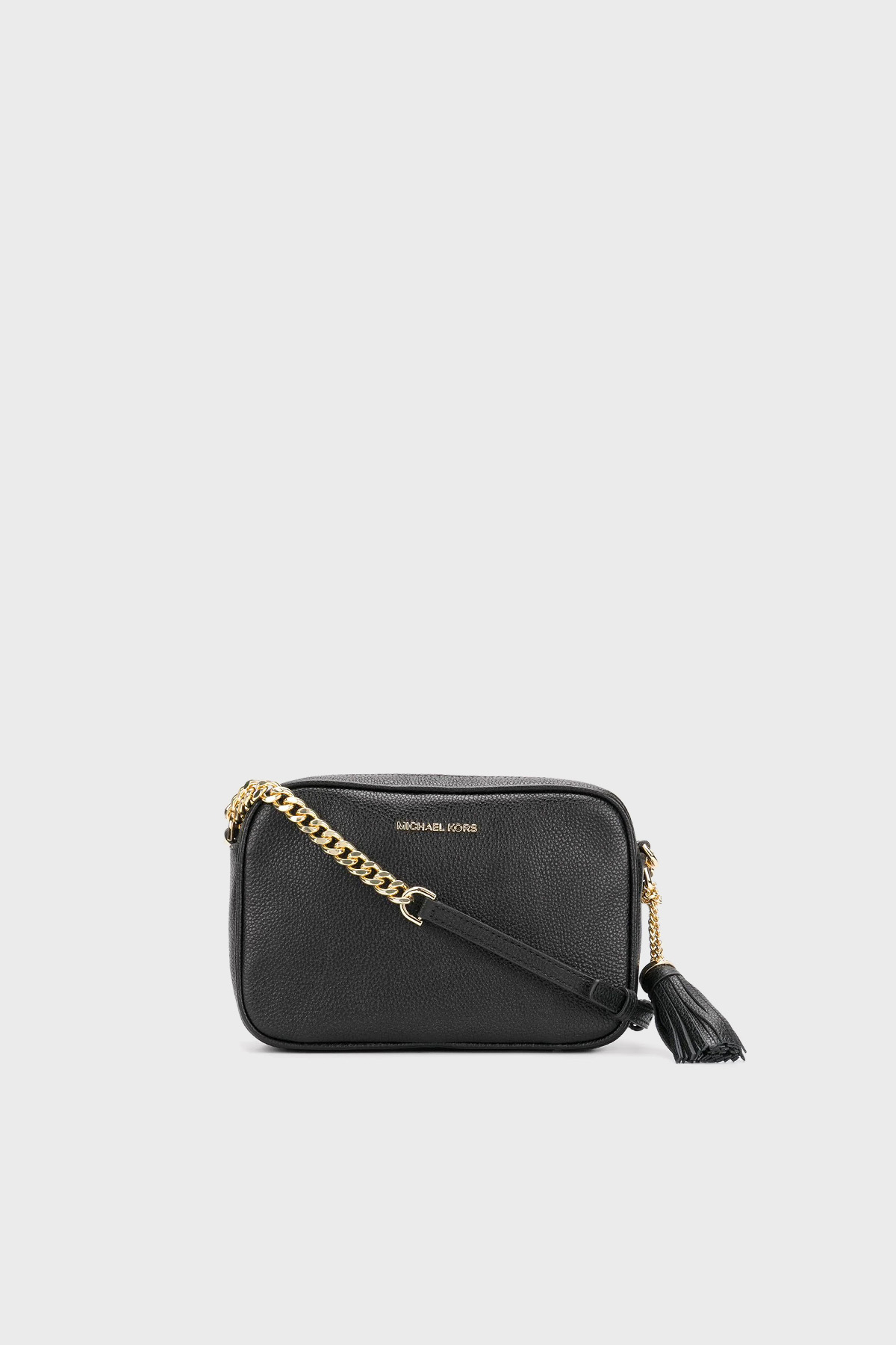 Michael Kors Logolu Ayarlanabilir Uzatma Askılı % 100 Deri Jet Set Kadın Çanta 32F7GGNM8L 001 SİYAH