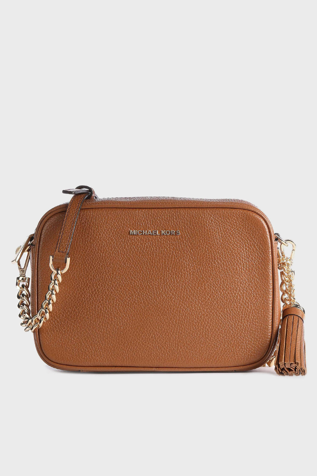 Michael Kors Logolu Ayarlanabilir Uzatma Askılı % 100 Deri Jet Set Kadın Çanta 32F7GGNM8L 230 TABA