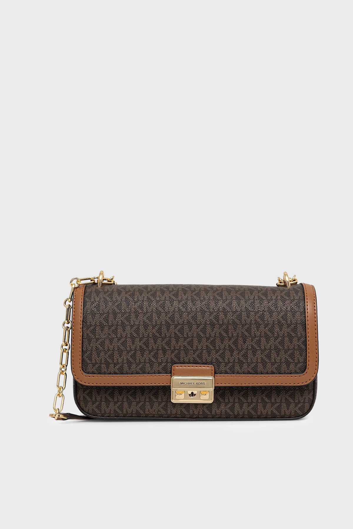 Michael Kors Logolu Ayarlanabilir Zincir Askılı  30R5G2RL7B252 Kadın Çanta 30R5G2RL7B 252 KAHVE