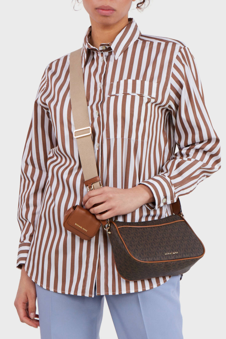 Michael Kors Logolu Çıkarılabilir Mini Cüzdanlı 32S3GJ6C8B252