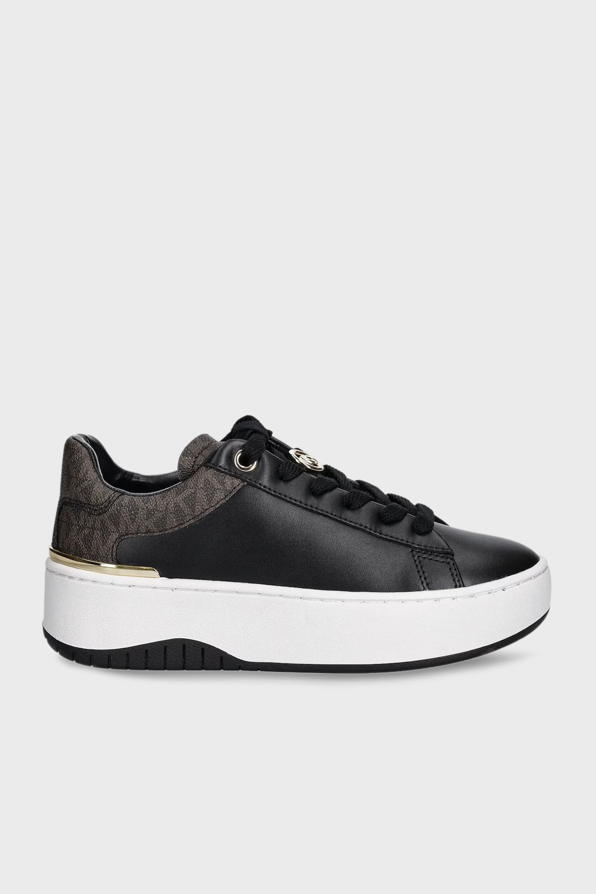 Michael Kors Logolu Deri Sneaker  43F5DTFS6L292 Kadın Ayakkabı 43F5DTFS6L 292 SİYAH