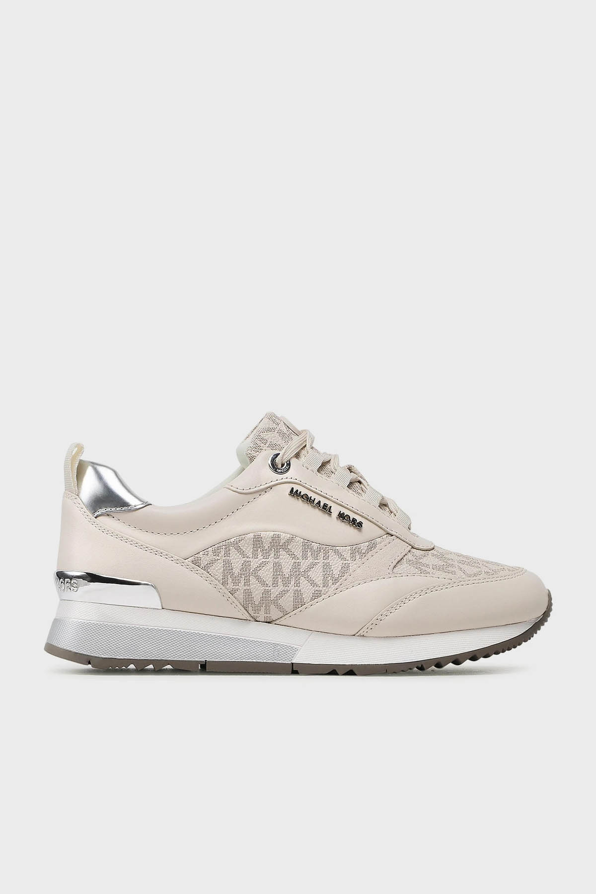 Michael Kors Logolu Deri Sneaker  43T2ALFS4L132 Kadın Ayakkabı 43T2ALFS4L 132 KREM