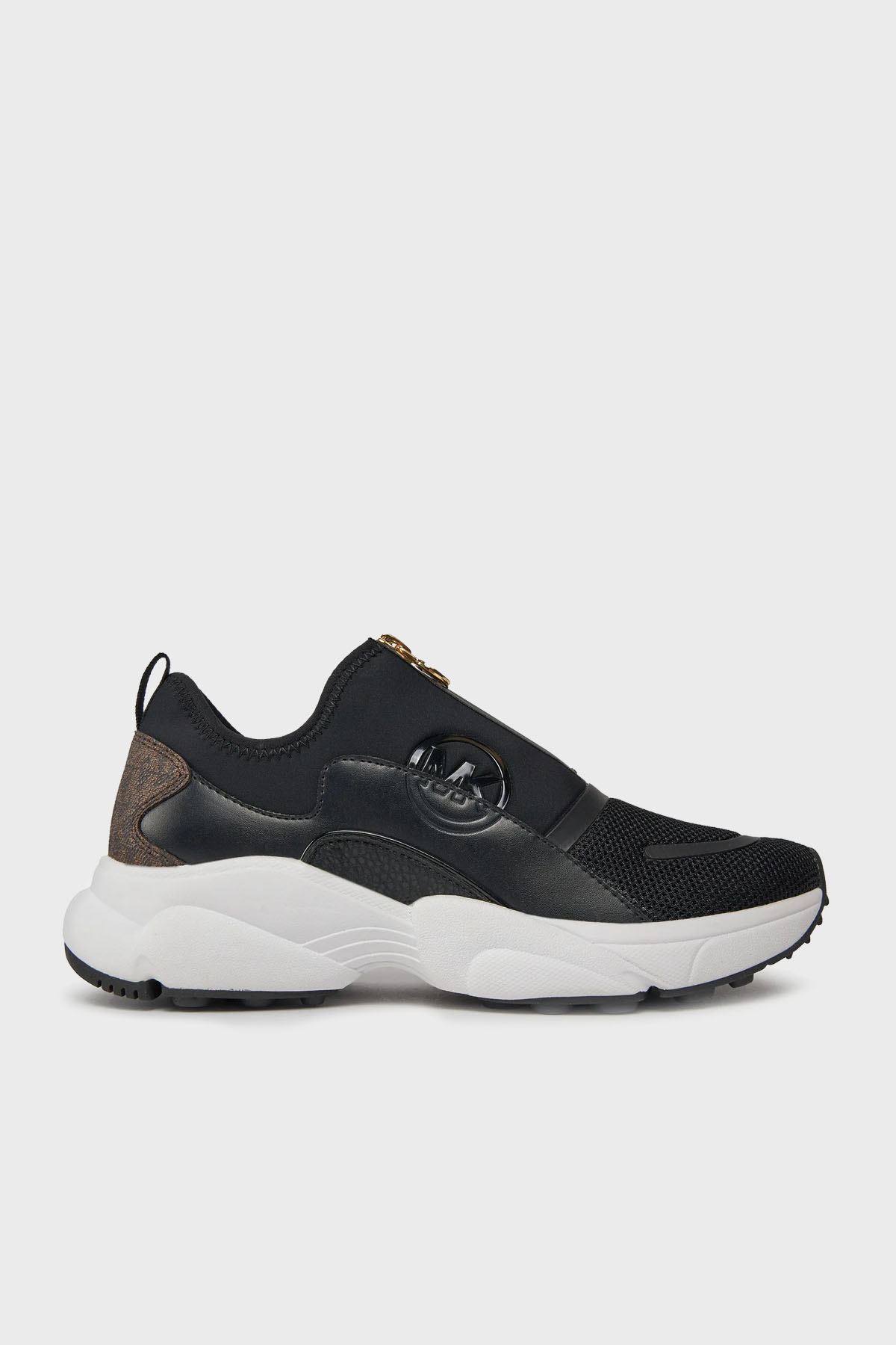 Michael Kors Logolu Fermuarlı Sneaker  43H3SMFSHD212 Kadın Ayakkabı 43H3SMFSHD 212 SİYAH-KAHVE