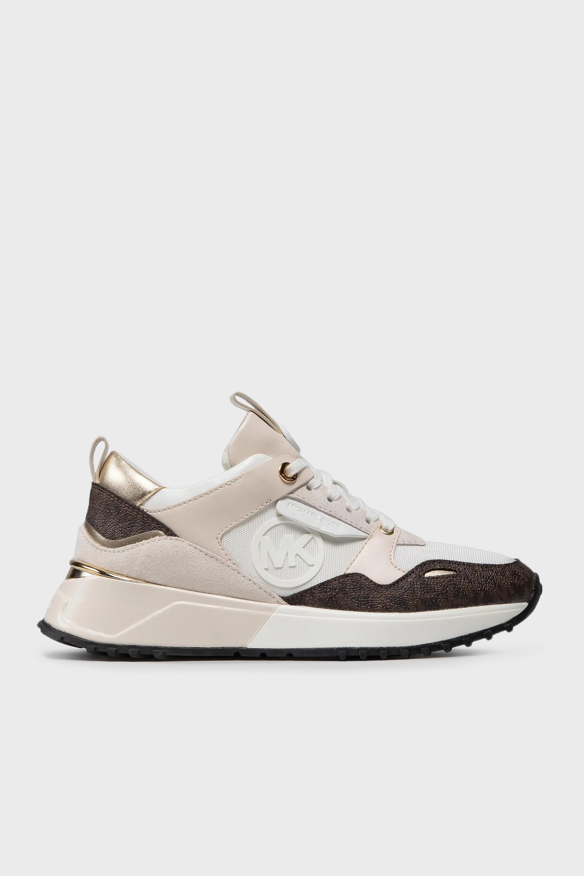 Michael Kors Logolu Hakiki Deri Sneaker Kadın Ayakkabı 43F1THFS1B 085 BEYAZ