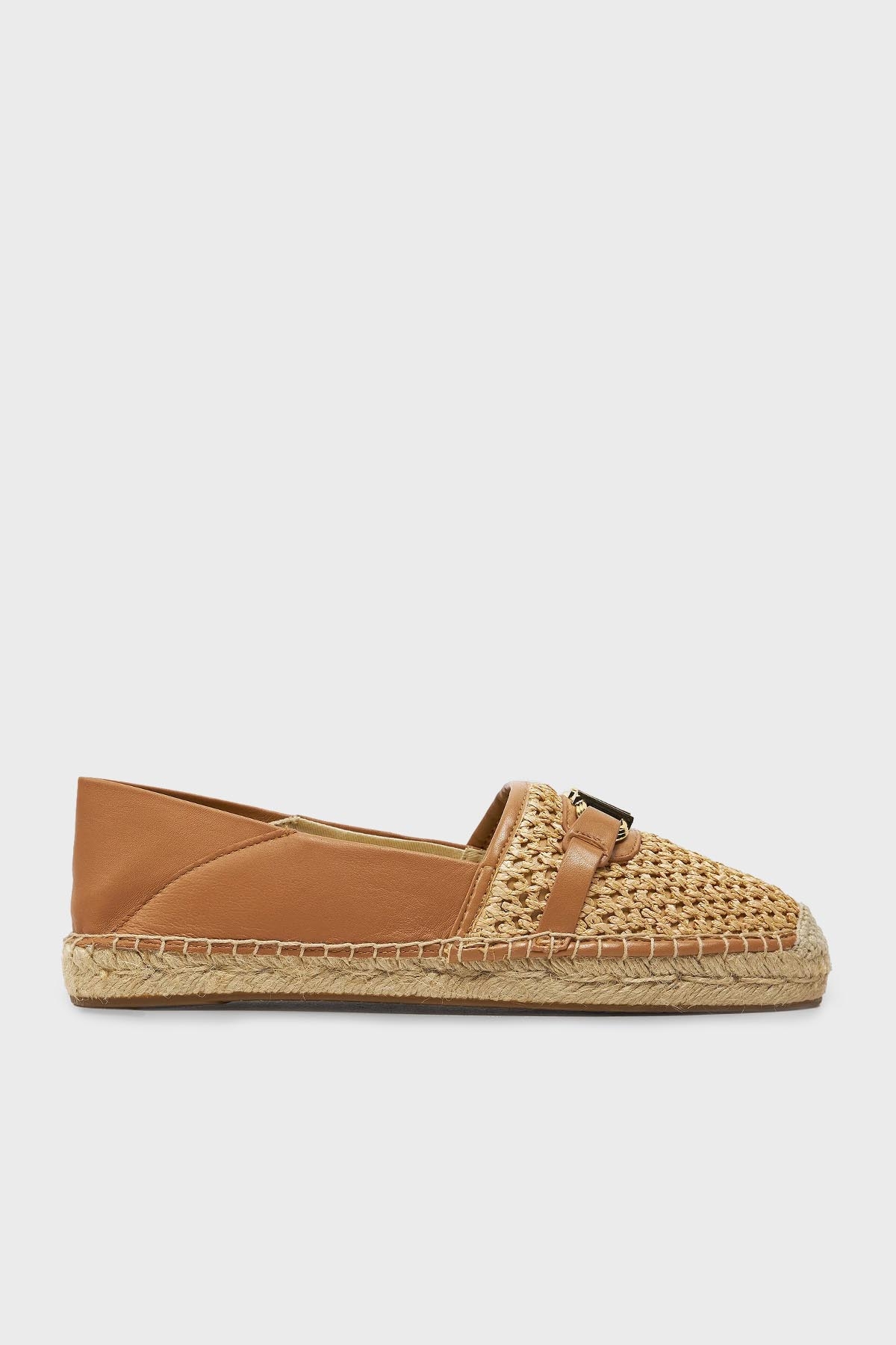 Michael Kors Logolu Hasır Detaylı Espadril  40S4EBFP2D174 Kadın Ayakkabı 40S4EBFP2D 174 TABA-BEJ