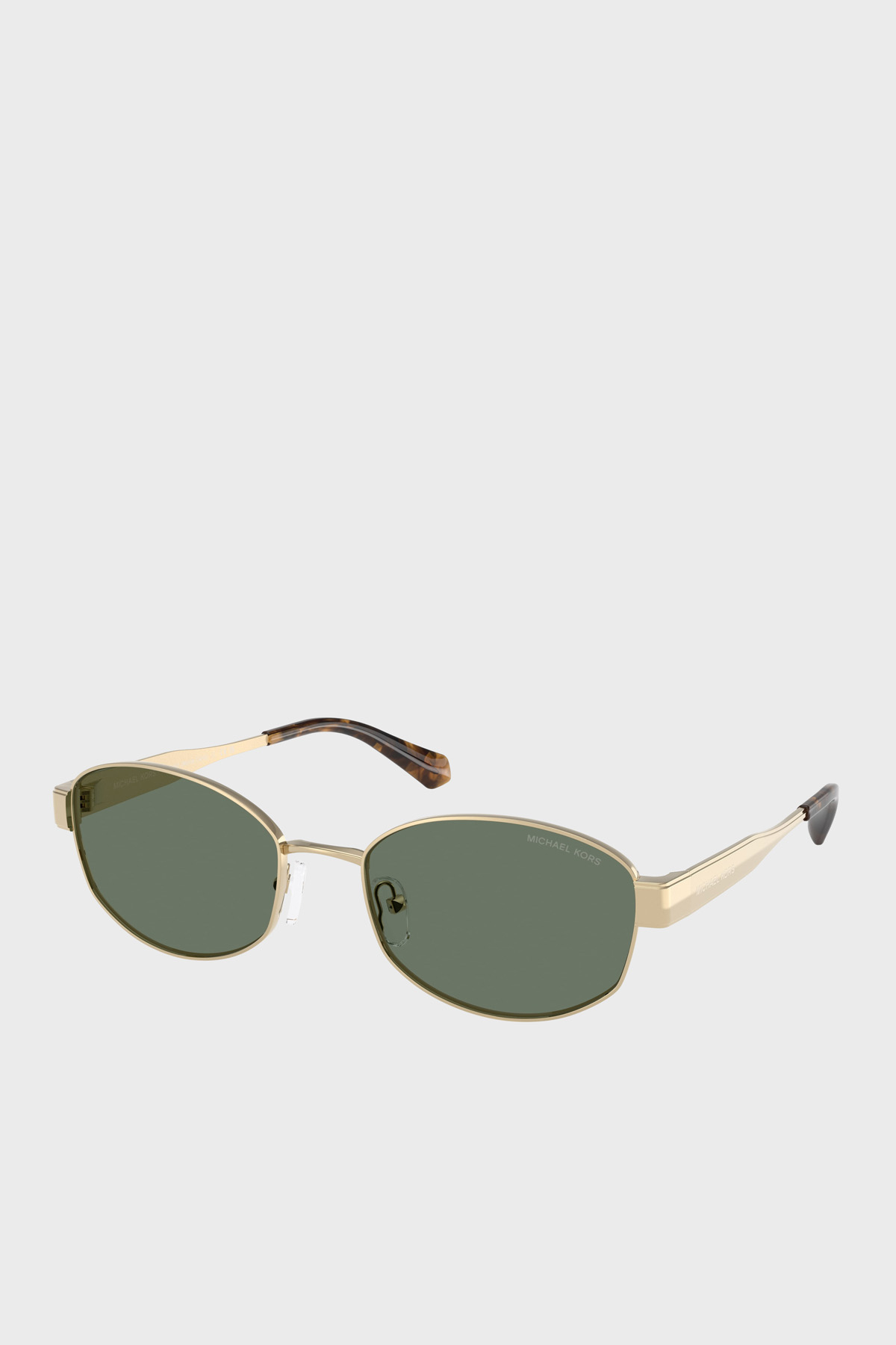 Michael Kors Logolu Oval Güneş   0MK116110143H56 Kadın Gözlük 0MK1161 10143H 56 Altın