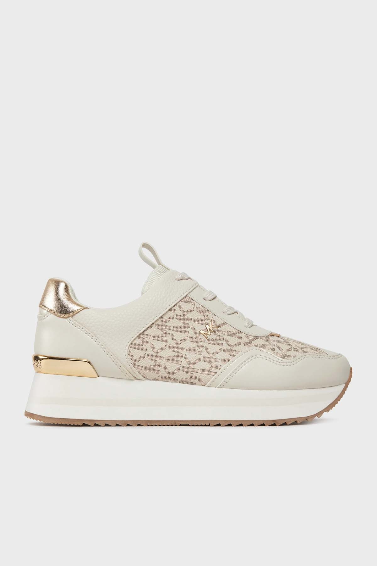 Michael Kors Logolu Platform Sneaker  43R4RNFSAB150 Kadın Ayakkabı 43R4RNFSAB 150 BEJ