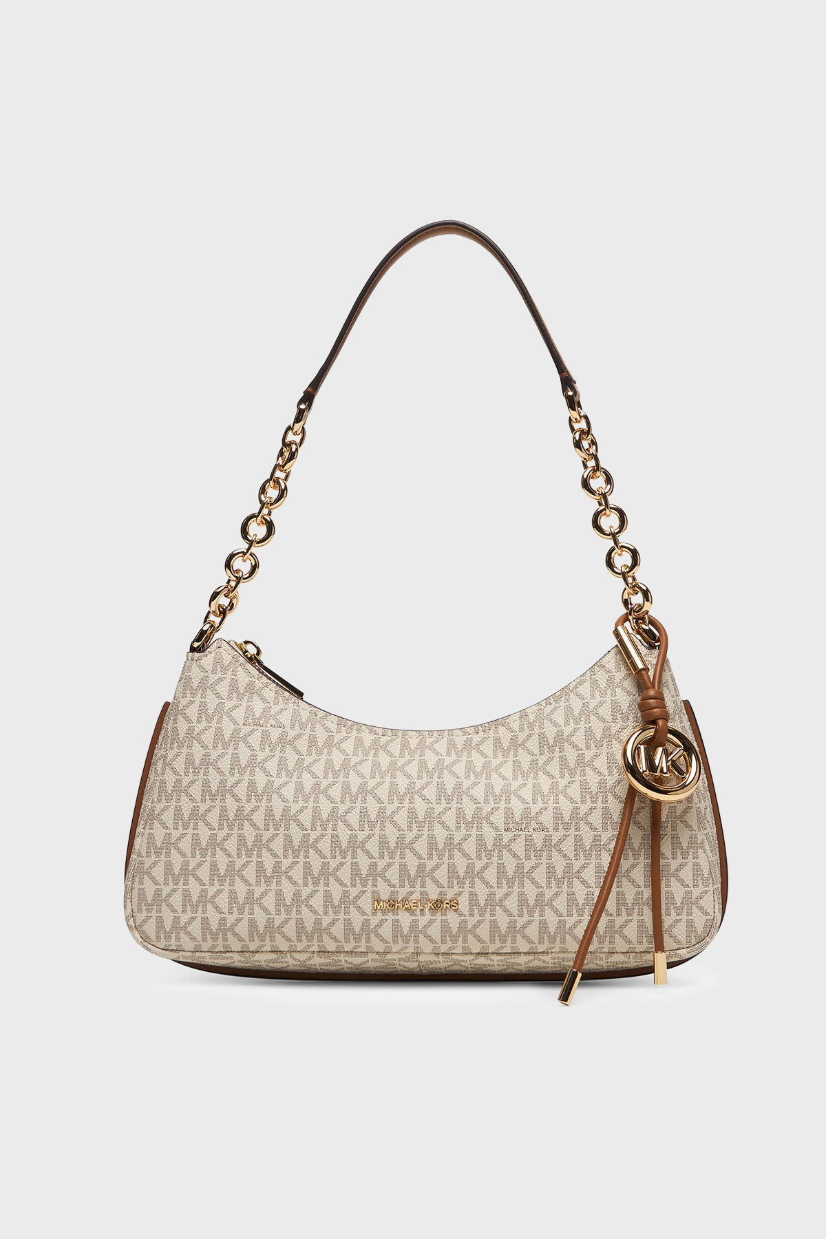 Michael Kors Logolu Zincir Askılı Kadın Çanta 32R6GY5W6B 149 EKRU