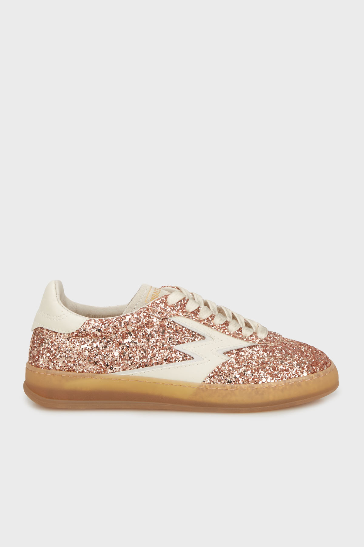 Moaconcept Deri Logolu Simli Sneaker Kadın Ayakkabı MG702CO BRONZ