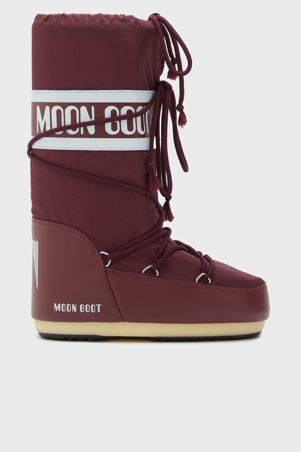 Moon Boot Logolu Bağcıklı Su İtici Kadın Kar Botu 80D1400440 D013 BORDO