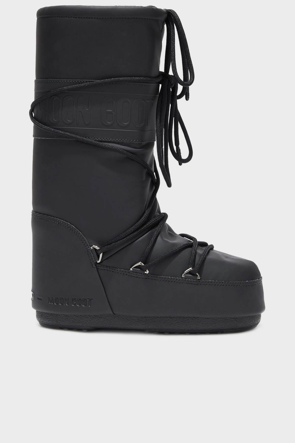 Moon Boot Logolu Bağcıklı Su İtici Kadın Kar Botu 80D1402760 N001 SİYAH