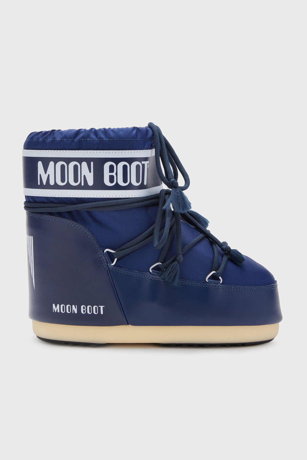 Moon Boot Logolu Bağcıklı Su İtici Kadın Kar Botu 80D1409340 F003 LACİVERT