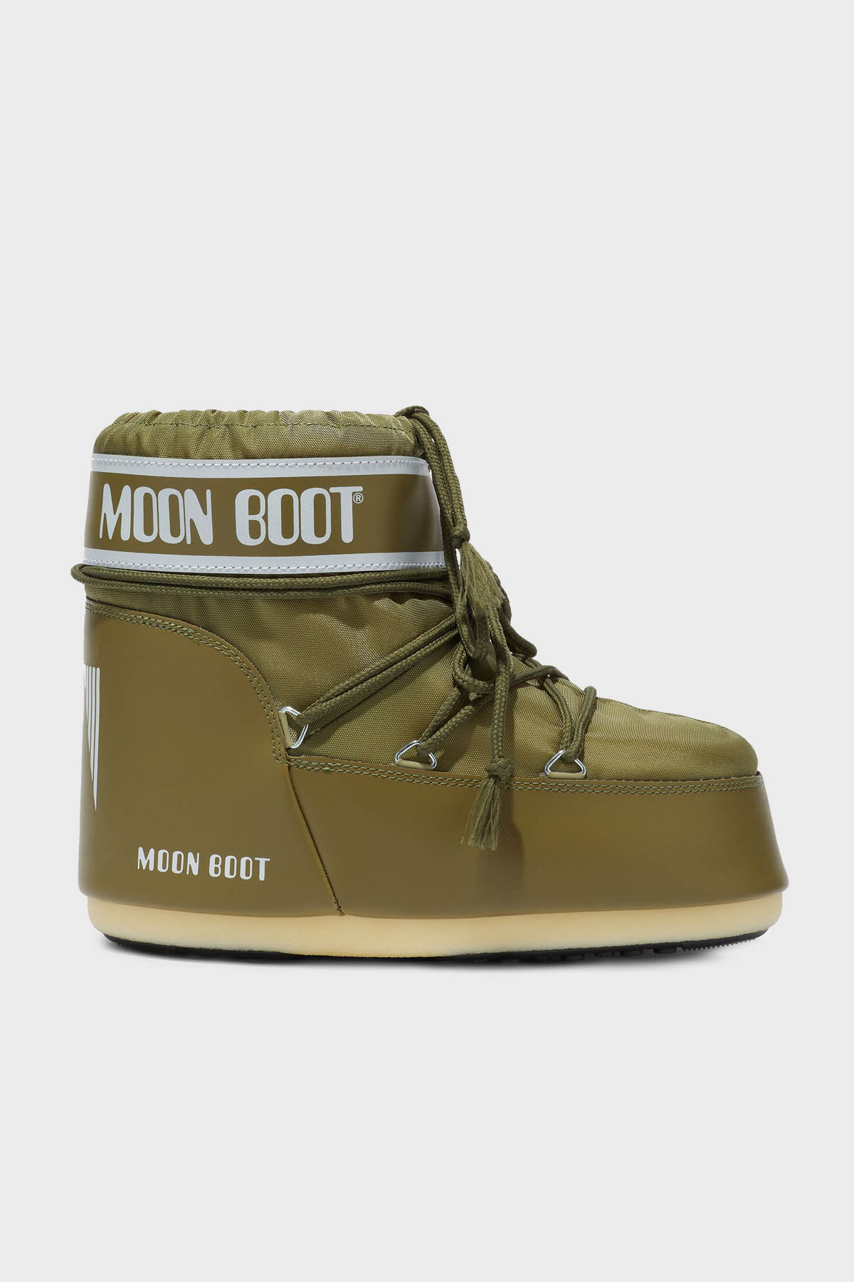 Moon Boot Logolu Bağcıklı Su İtici Kadın Kar Botu 80D1409340 M006 HAKİ