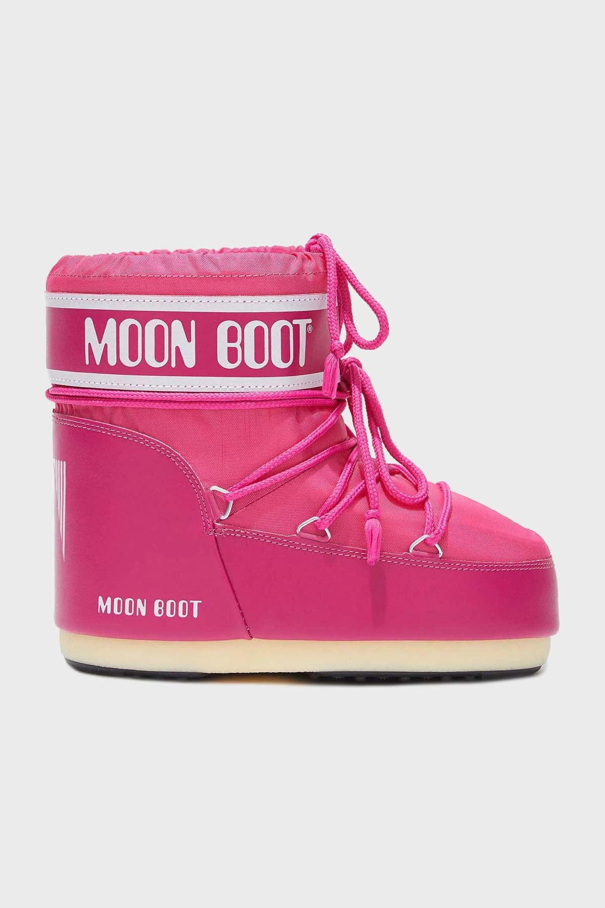 Moon Boot Logolu Bağcıklı Su İtici Kadın Kar Botu 80D1409340J 003 FUŞYA