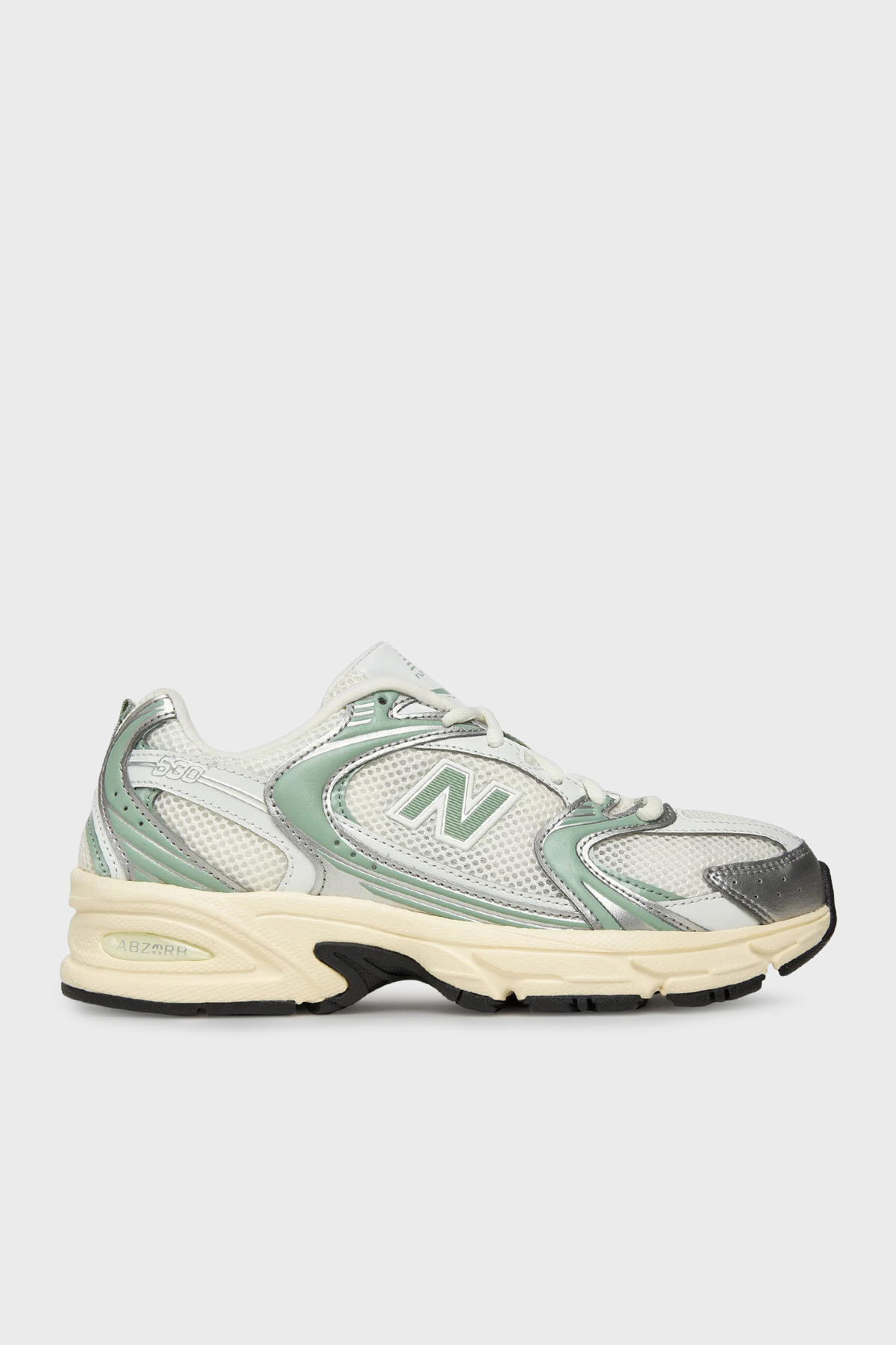 New Balance Logolu Bağcıklı Sneaker Kadın Ayakkabı U530SEB EKRU-YEŞİL