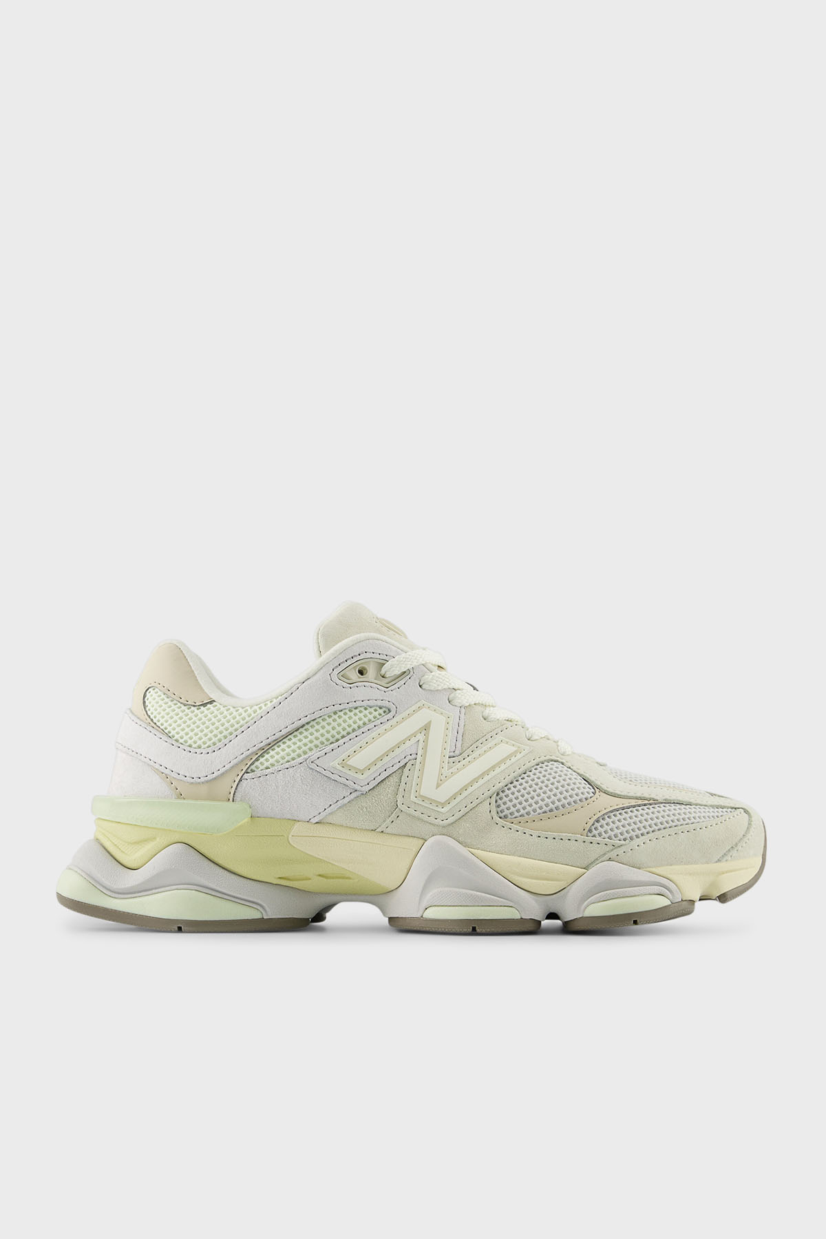 New Balance Logolu Deri Sneaker Kadın Ayakkabı U9060EEP Beyaz-Açık Yeşil