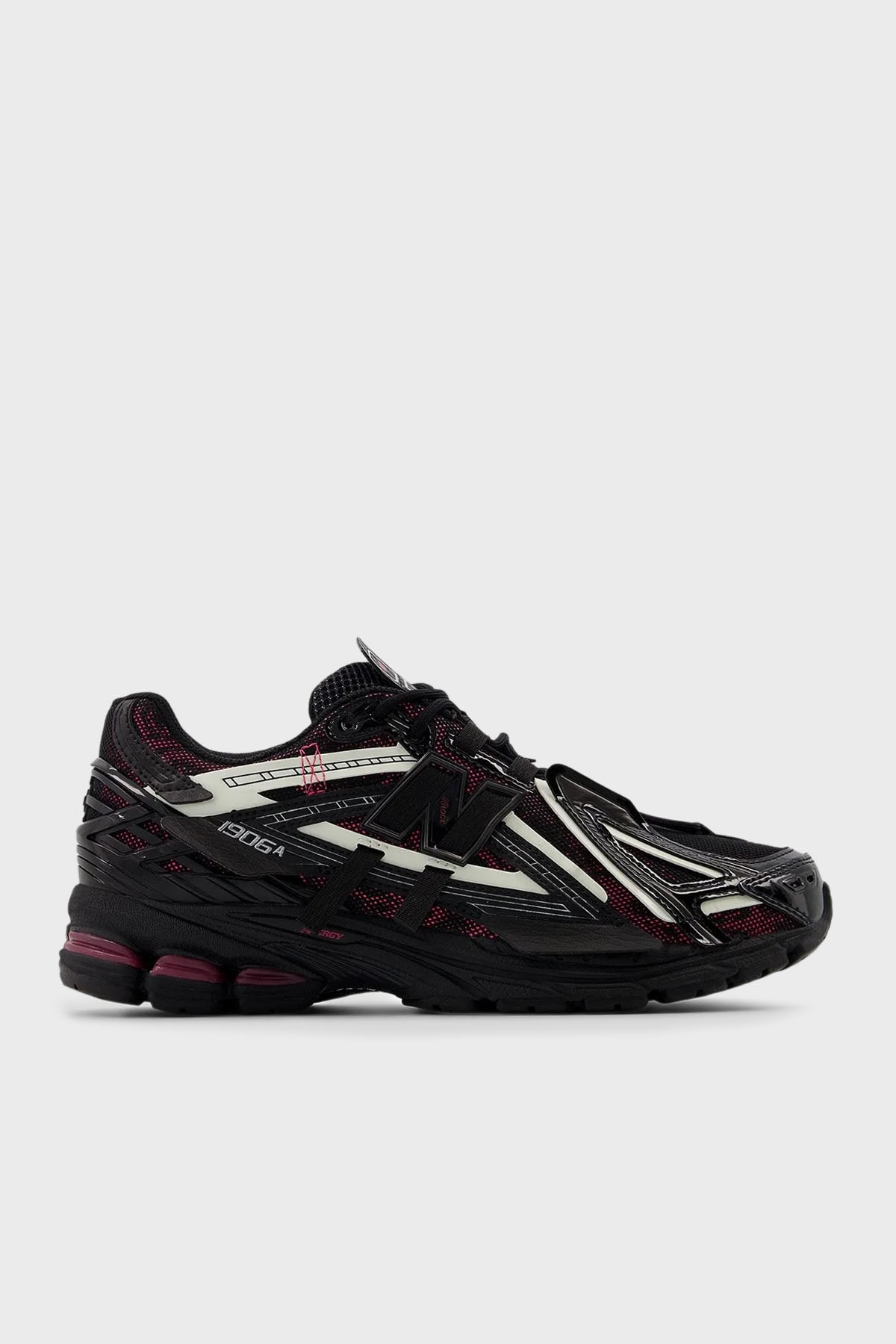 New Balance Logolu Sneaker Unisex Ayakkabı U1906AD Siyah-Fuşya