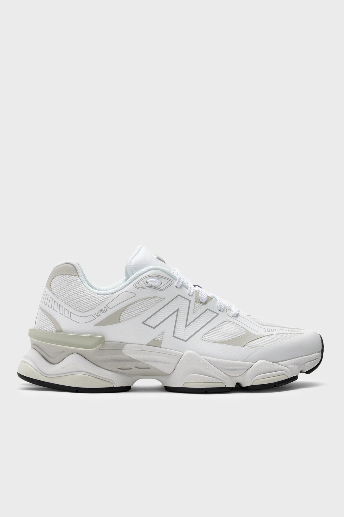 New Balance Logolu Sneaker Unisex Ayakkabı U90608PE BEYAZ-GRİ