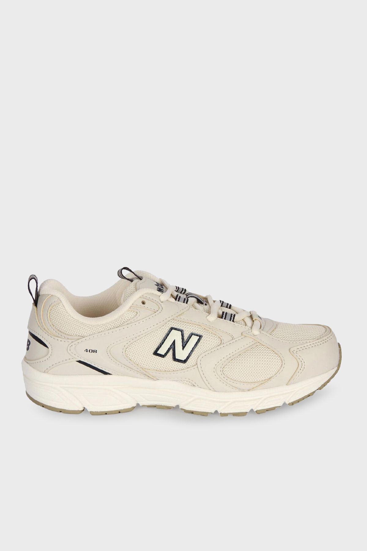 New Balance NB Lifestyle Logolu Bağcıklı Sneaker Unisex Ayakkabı ML408BJ BEJ