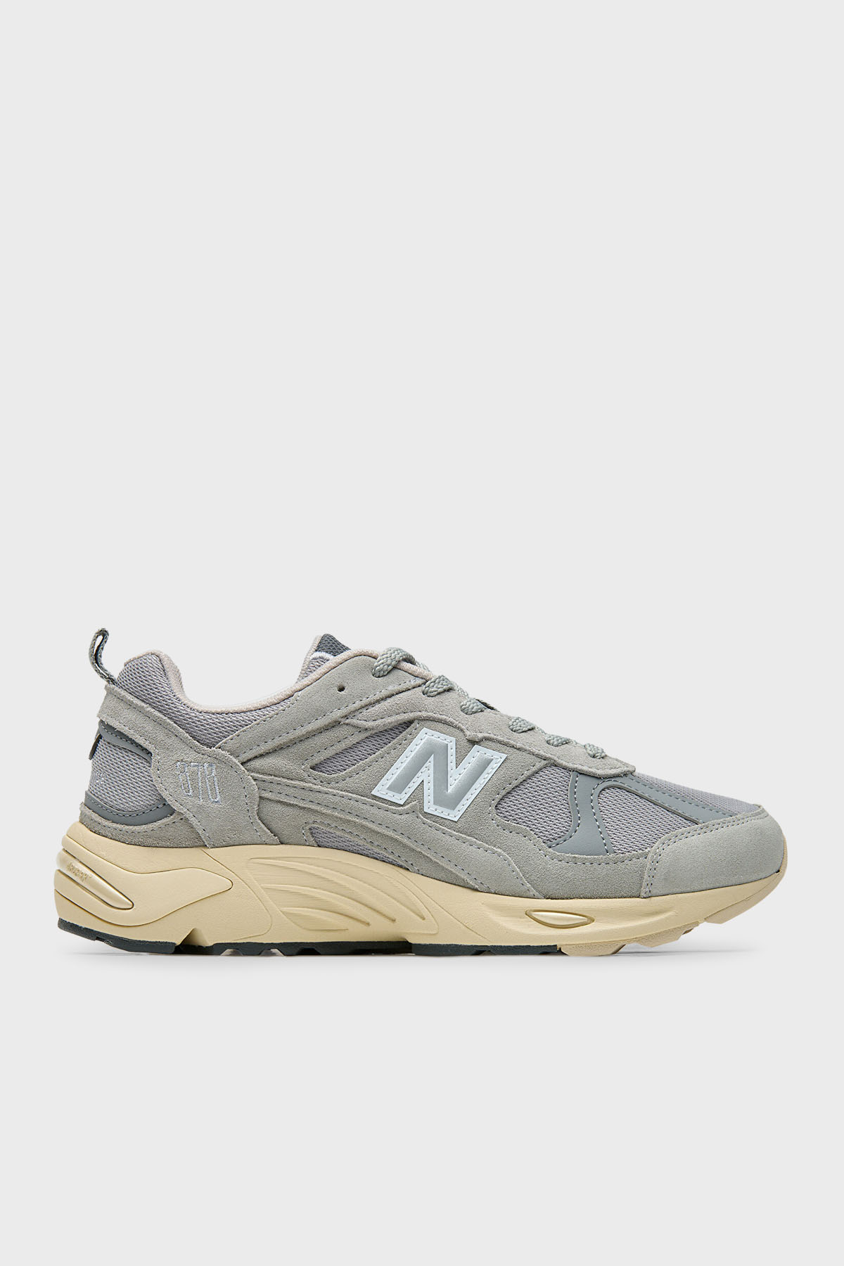New Balance NB Lifestyle Süet Deri Karışımlı Logolu Sneaker Unisex Ayakkabı CM878GG1 GRİ