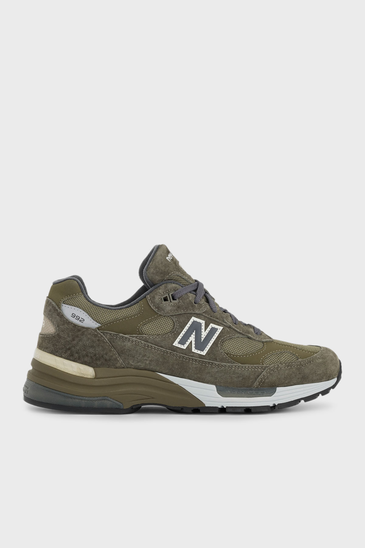 New Balance Süet Logolu Bağcıklı Sneaker Erkek Ayakkabı U992GL HAKİ