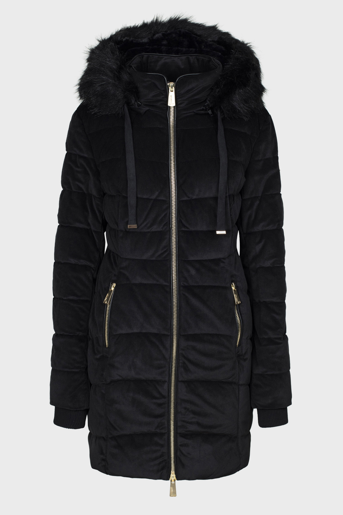 Norway Geographical Suya ve Soğuğa Dayanıklı Çıkarılabilir Kapüşonlu Outdoor Kadın Parka BILOVE SİYAH
