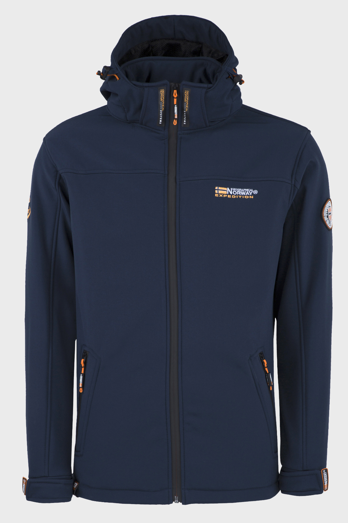 Norway Geographical Rüzgara ve Suya Dayanıklı Çıkarılabilir Kapüşonlu Softshell Erkek Mont TAKENI LACİVERT