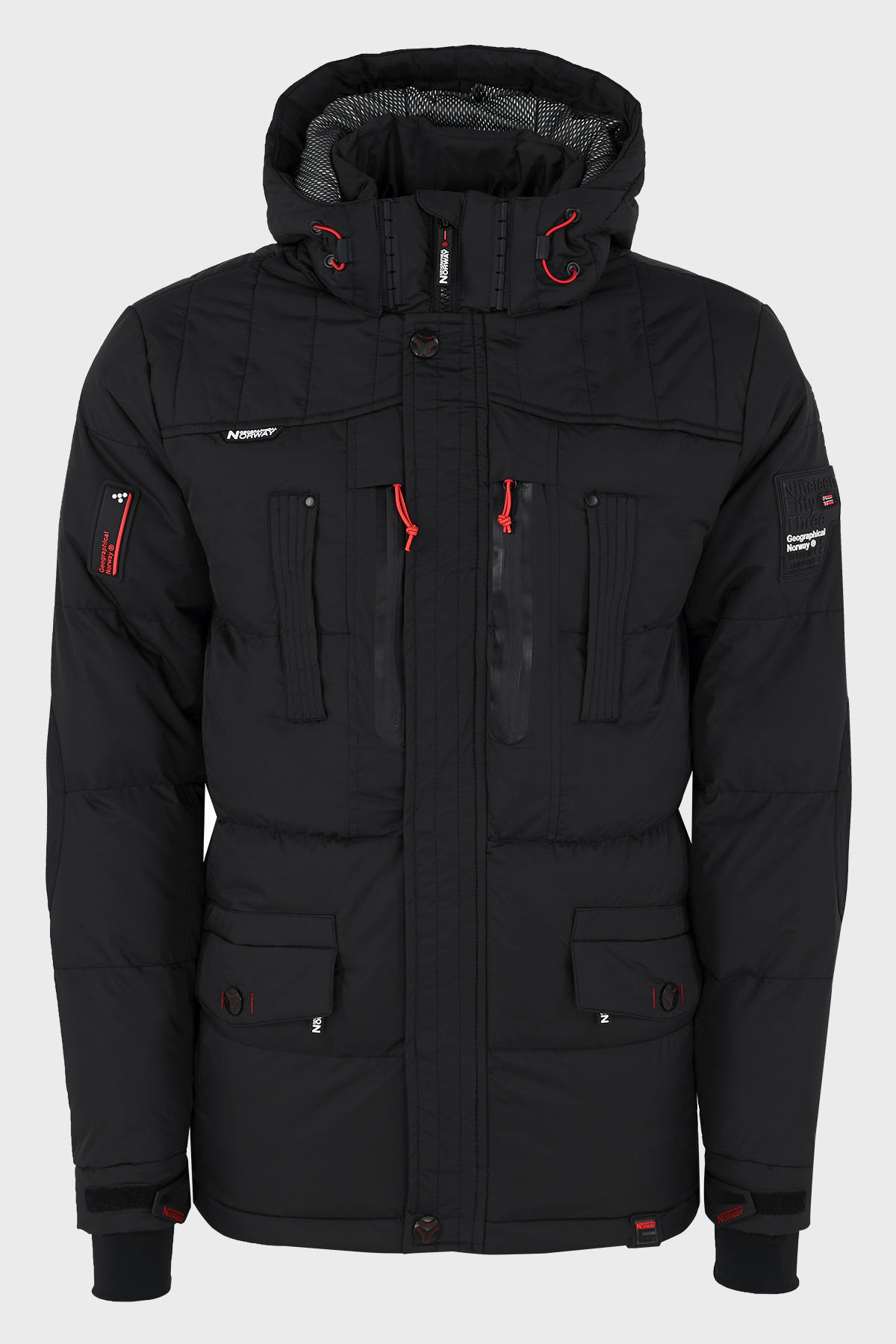 Norway Geographical Su Geçirmez 5000 mm Outdoor Erkek Parka BASILBOLI SİYAH