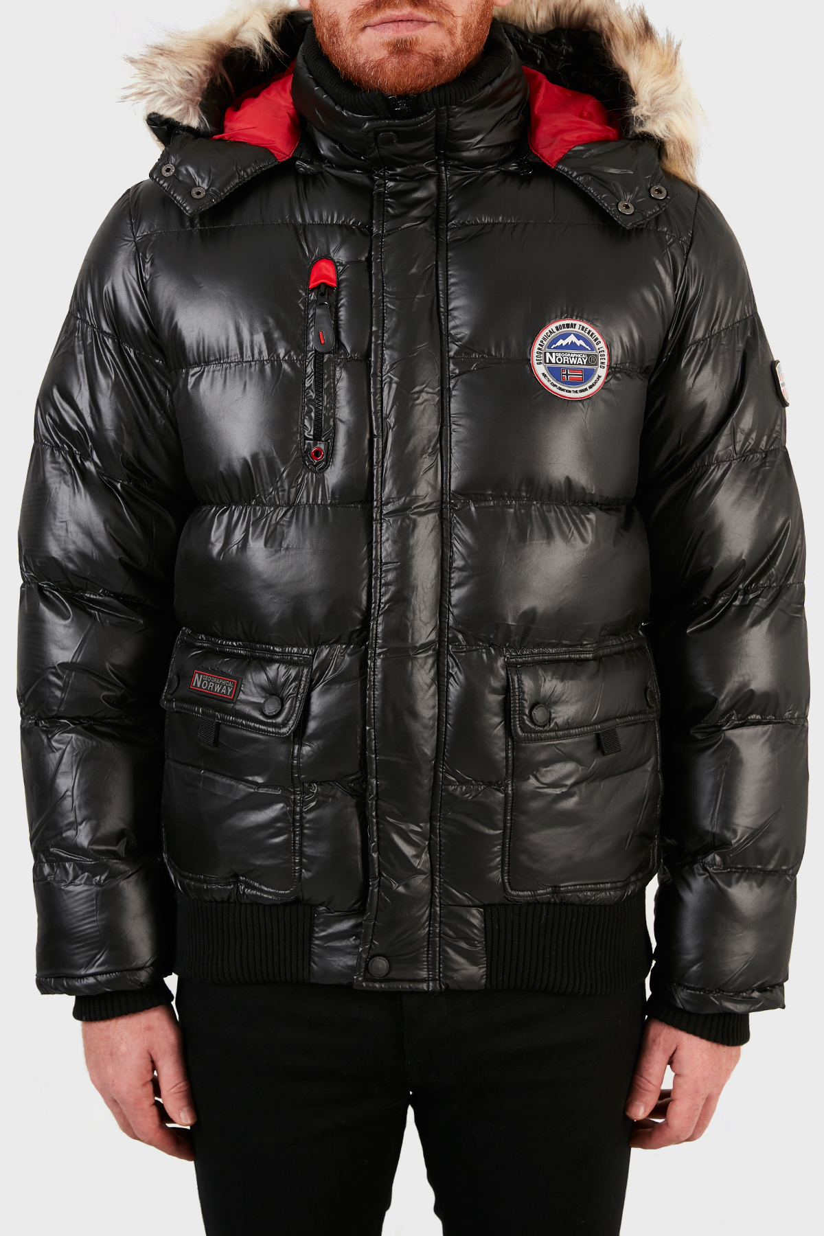 Norway Geographical Suya Dayanıklı Outdoor Erkek Parka BUGS SİYAH