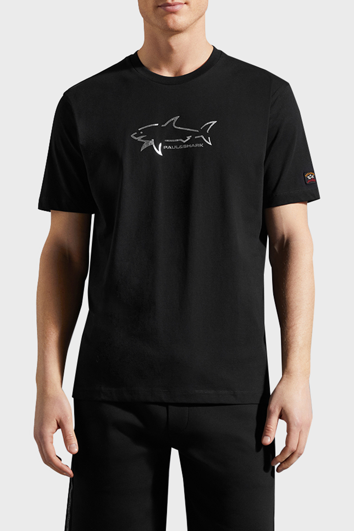 Paul & Shark % 100 Pamuk Regular Fit Bisiklet Yaka Erkek T Shirt 23411198 011 SİYAH