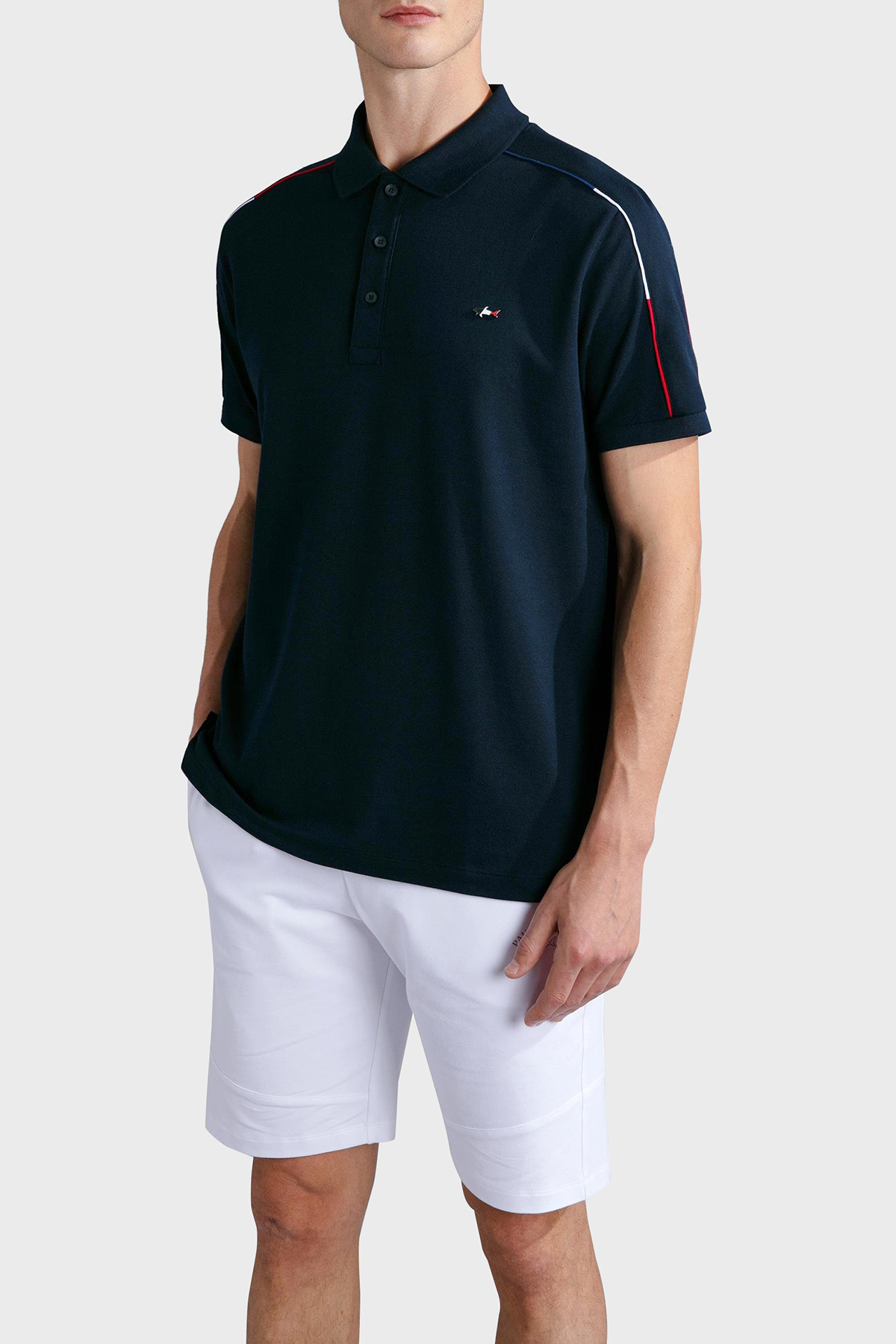 Paul & Shark % 100 Pamuk Regular Fit Düğmeli Erkek Polo Yaka T Shirt 24411313 013 LACİVERT