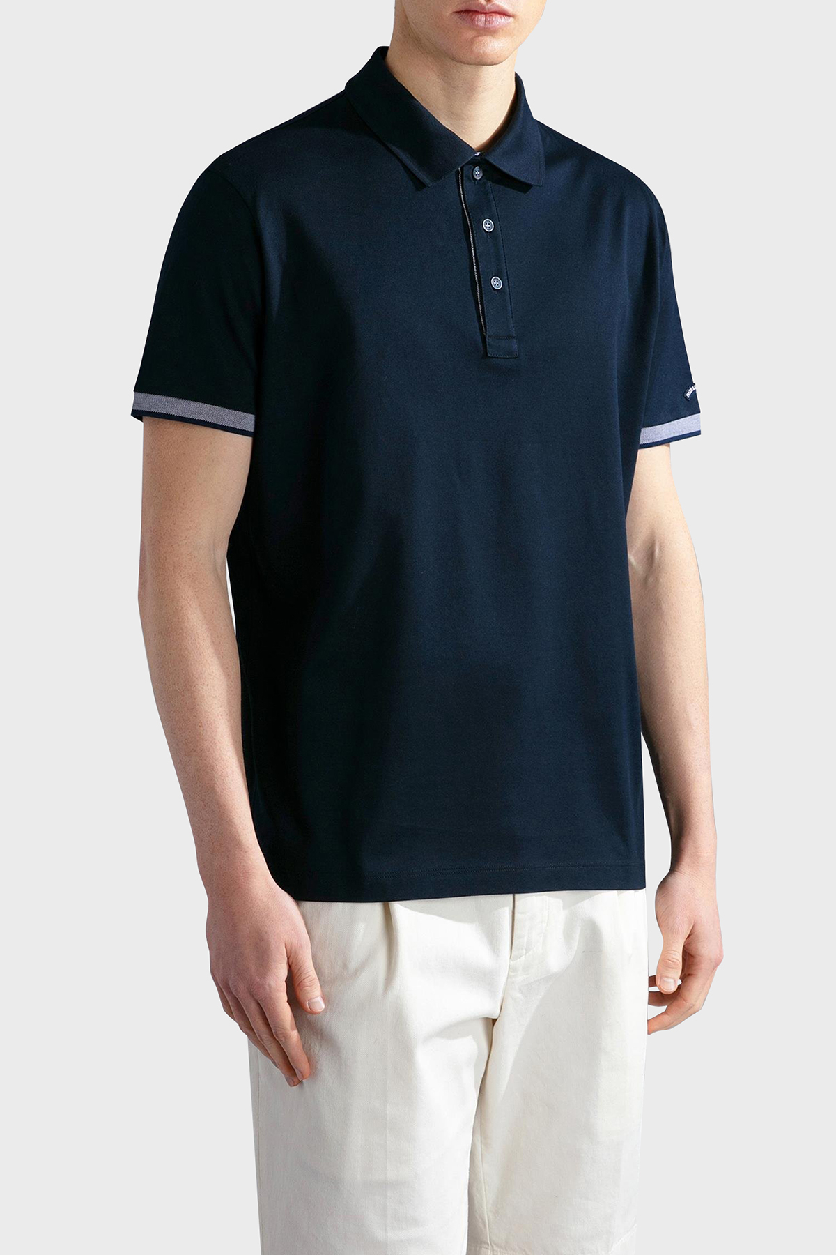 Paul & Shark % 100 Pamuk Regular Fit Düğmeli Erkek Polo Yaka T Shirt 24411316 013 LACİVERT