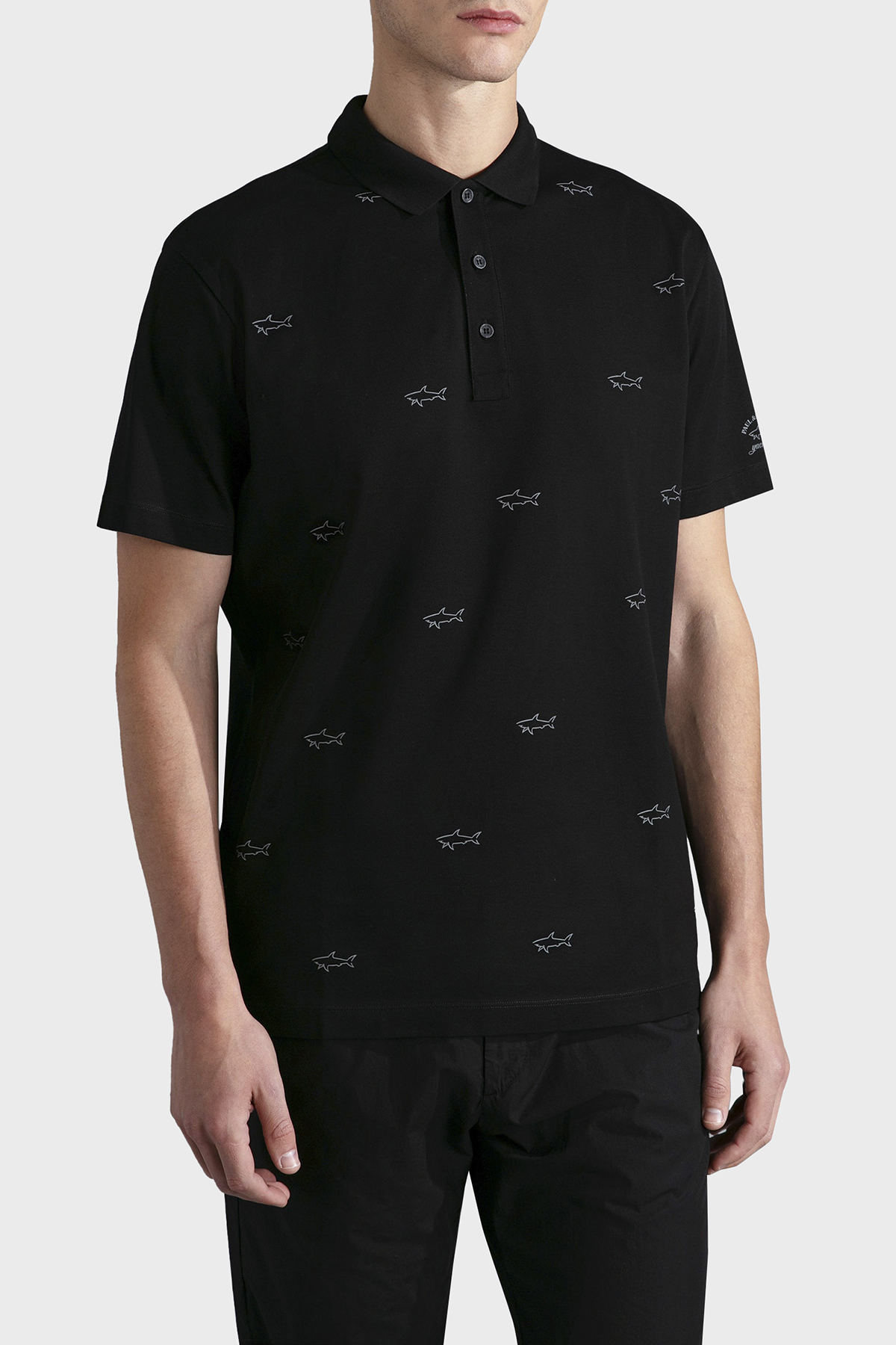 Paul & Shark % 100 Pamuk Regular Fit Logolu Erkek Polo Yaka T Shirt 23411252 011 SİYAH