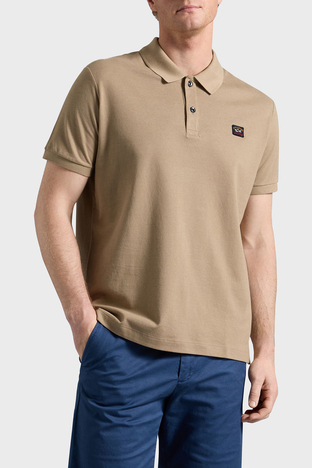 Paul & Shark % 100 Pamuk Regular Fit Erkek Polo T Shirt C0P1070 128 BEJ - Paul & Shark