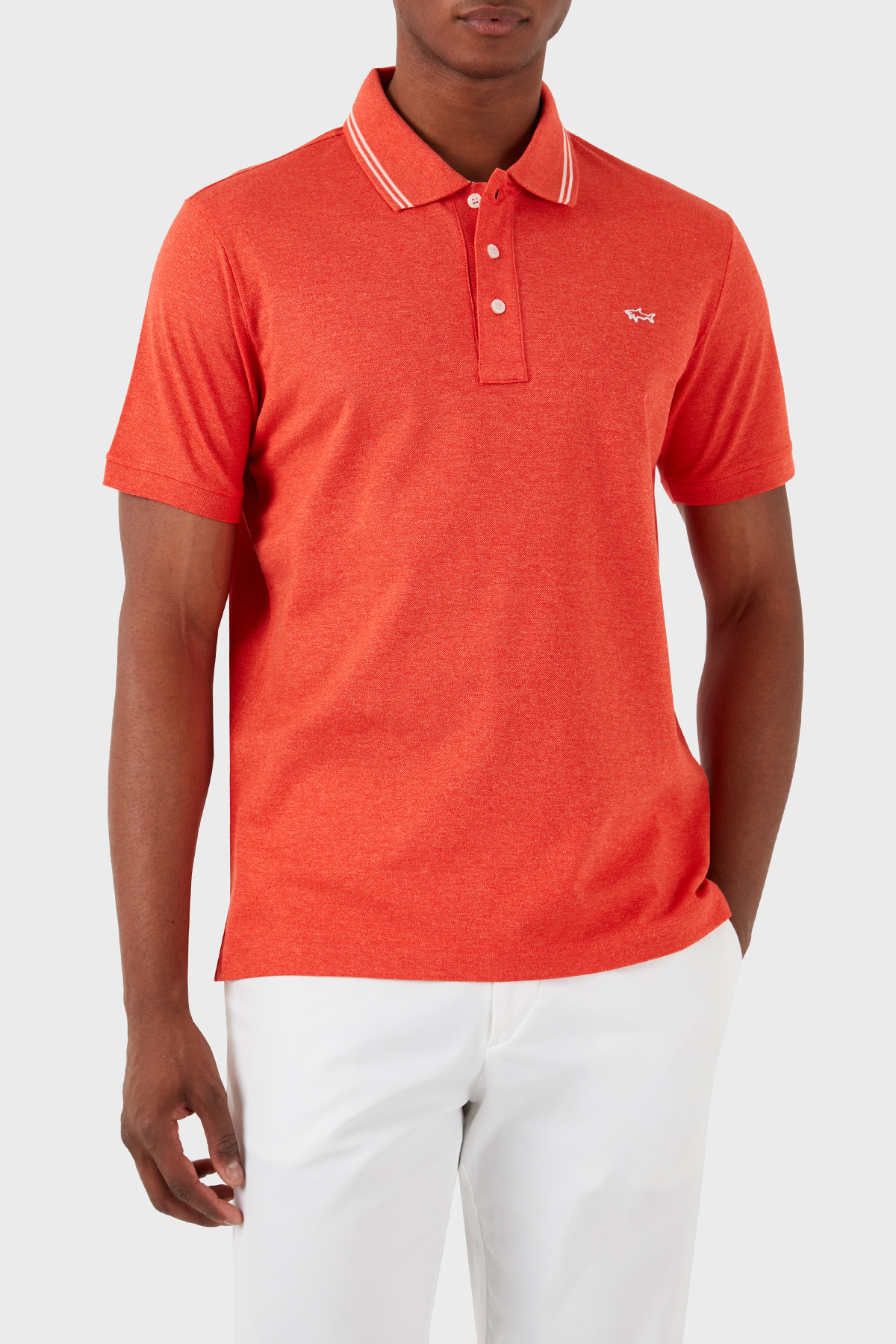 Paul & Shark Logolu % 100 Pamuk Regular Fit Erkek Polo Yaka T Shirt 23411248 277 TURUNCU