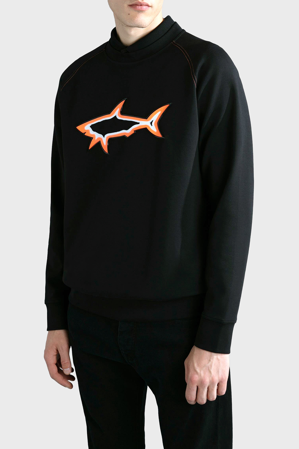 Paul & Shark Logolu Pamuk Karışımlı Regular Fit Erkek Sweat 13311933 011 SİYAH