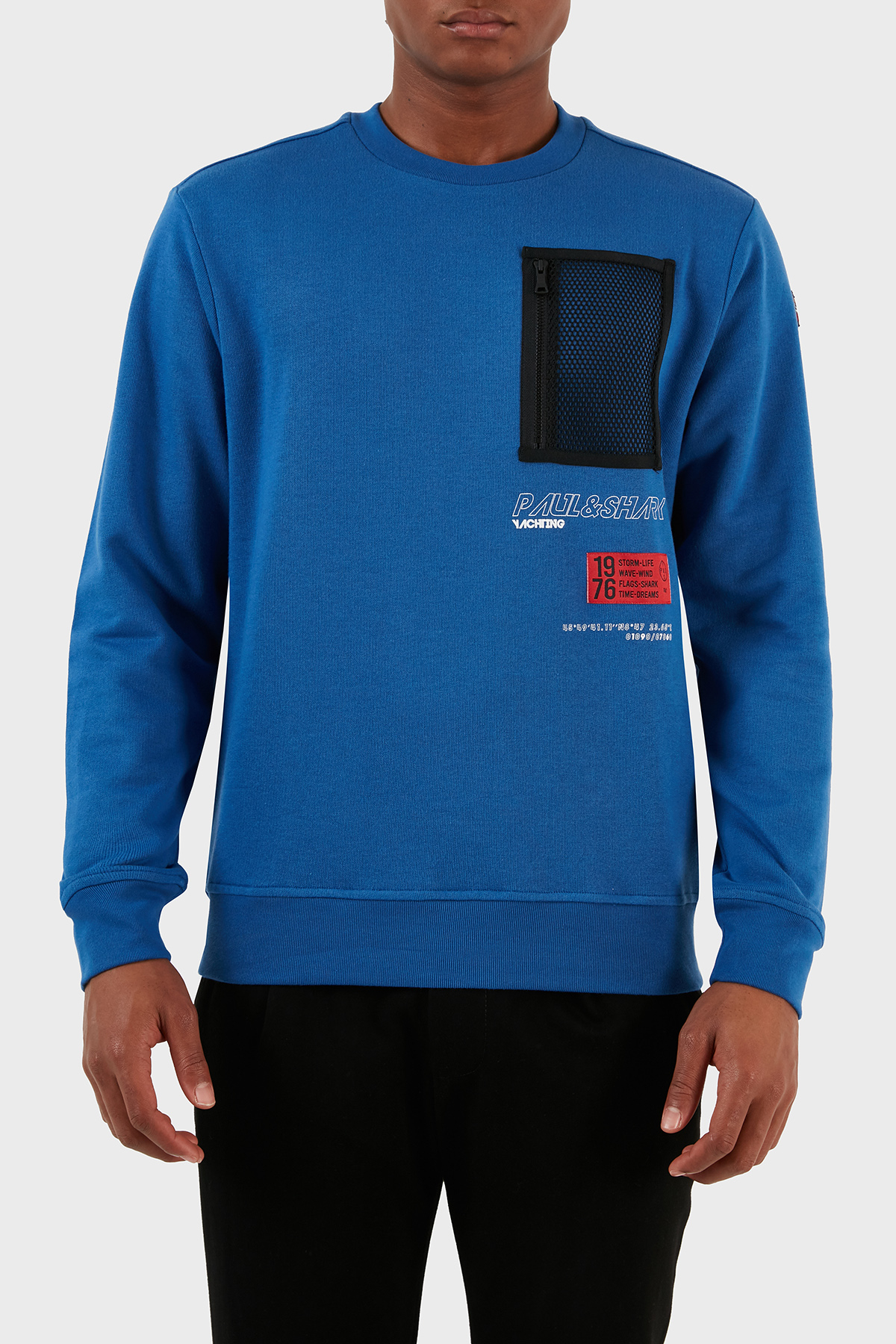 Paul & Shark Pamuklu Regular Fit Bisiklet Yaka Erkek Sweat 12311833 402 SAKS