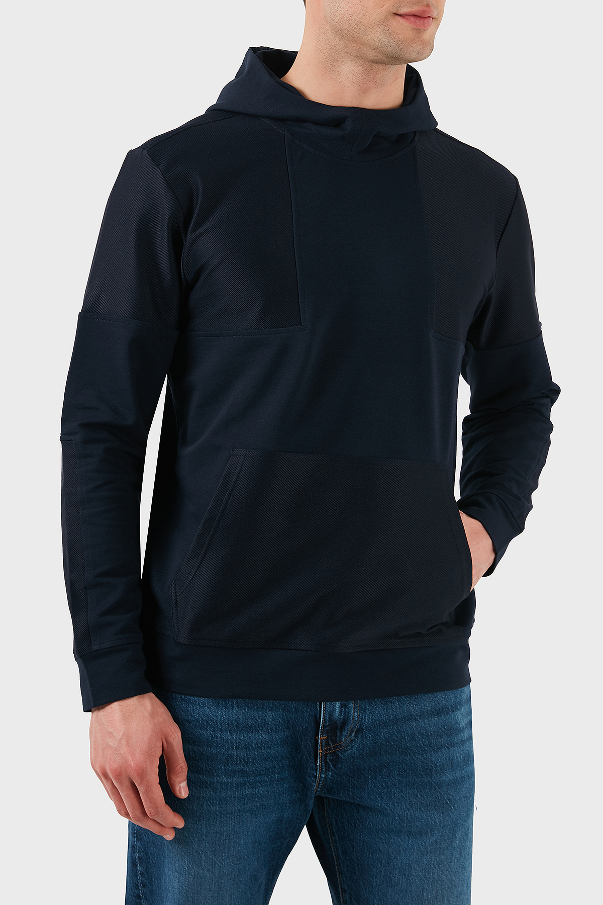 Paul & Shark Pamuklu Regular Fit Logo Detaylı Kapüşon Kanguru Cepli Erkek Sweat 24411912 013 LACİVERT