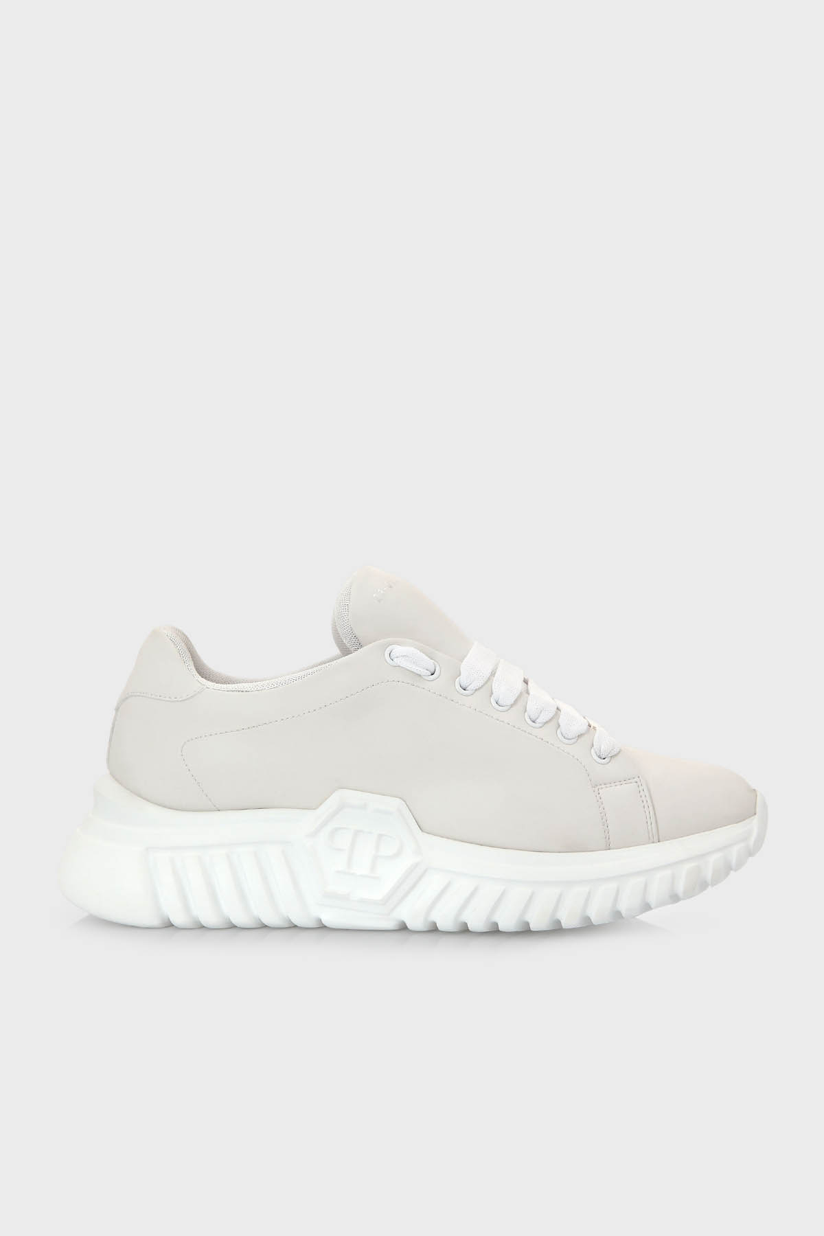 Philipp Plein Logolu Kalın Tabanlı Sneaker Erkek Ayakkabı SACS USC0413 PLE008N 01 BEYAZ