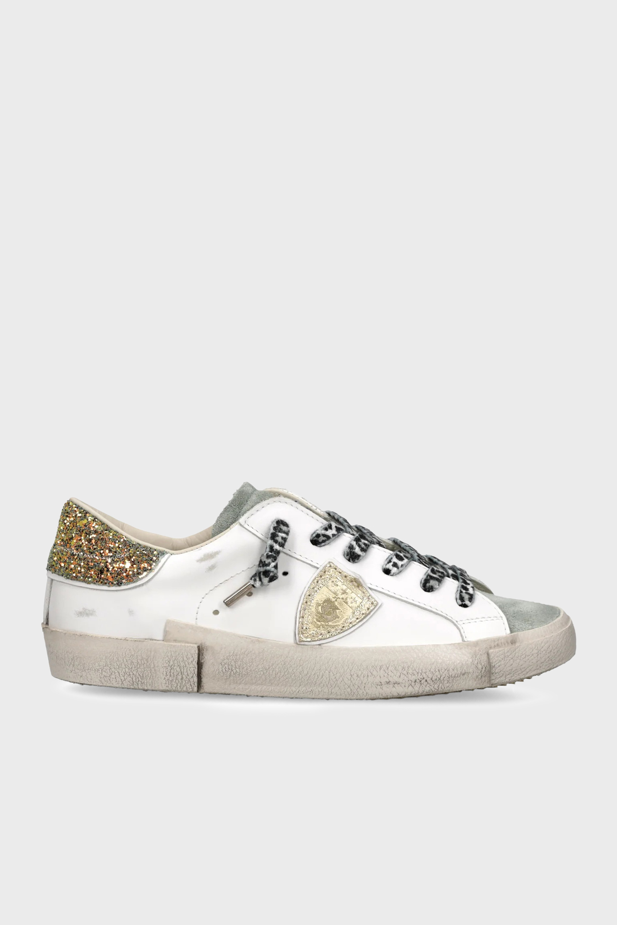 Philippe Model Deri Pul Detaylı Sneaker Kadın Ayakkabı PRLDVG07VG07 BEYAZ