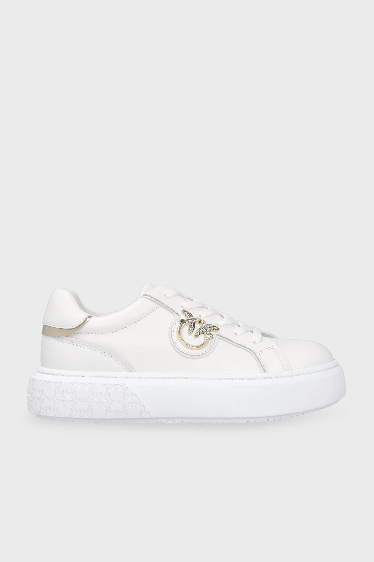 Pinko Hakiki Deri Sneaker Kadın Ayakkabı SS0003 P014 ZIA BEYAZ