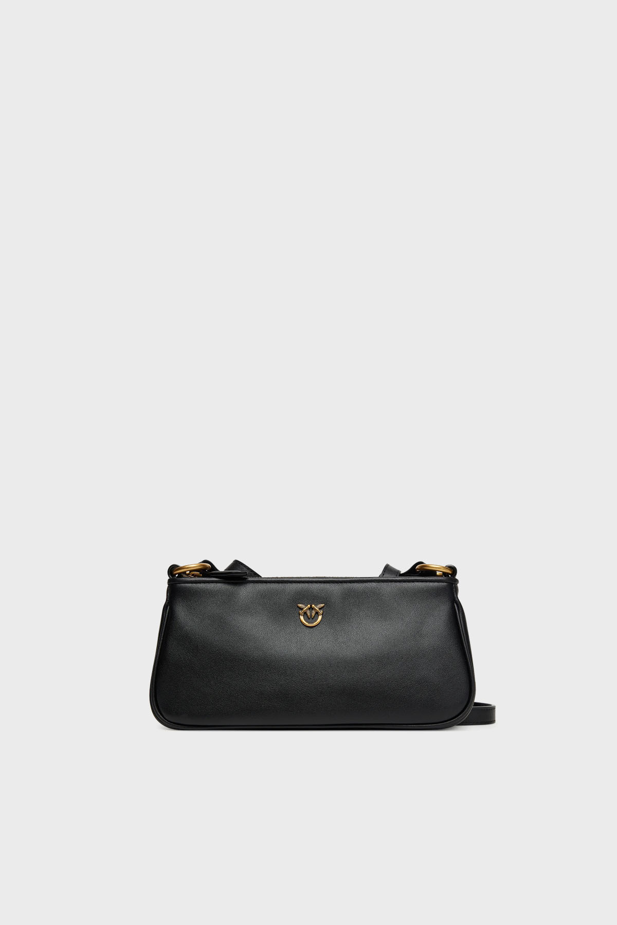 Pinko Logolu Ayarlanabilir Askılı Mini Kadın Çanta 105069 A0QO Z99Q SİYAH